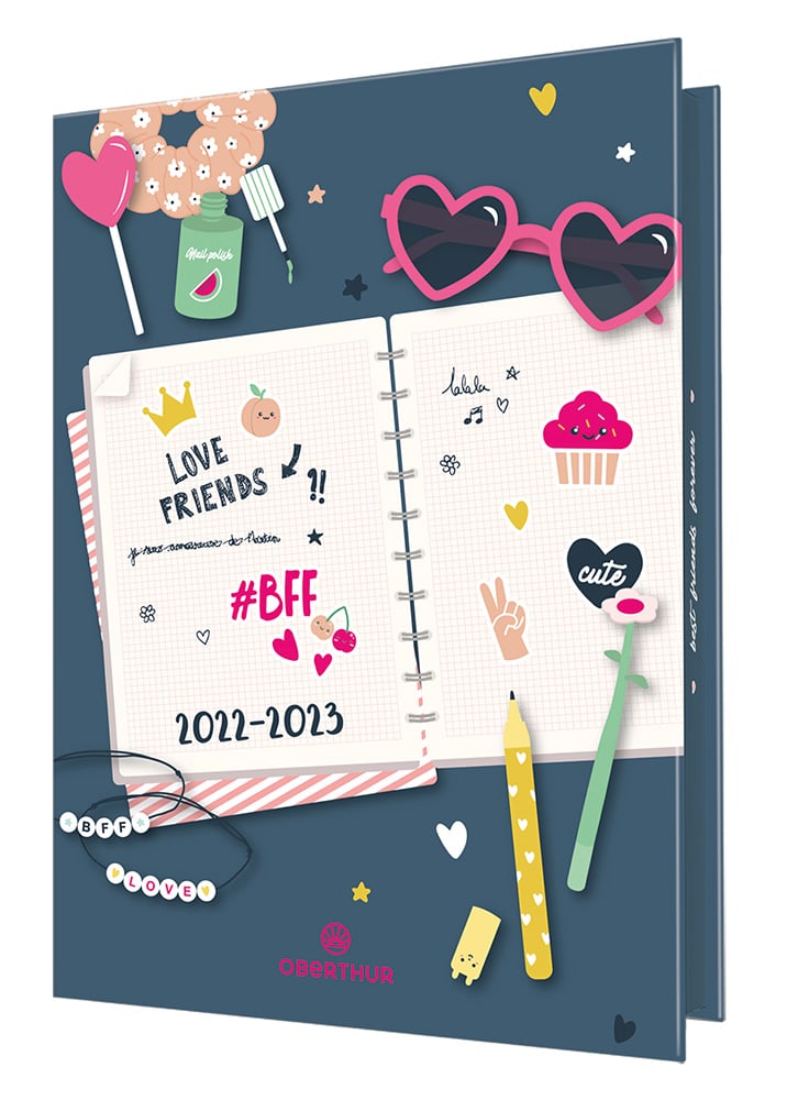 Agenda Scolaire Journalier 2022 2023 12 X 17 Cm Oberthur Mes