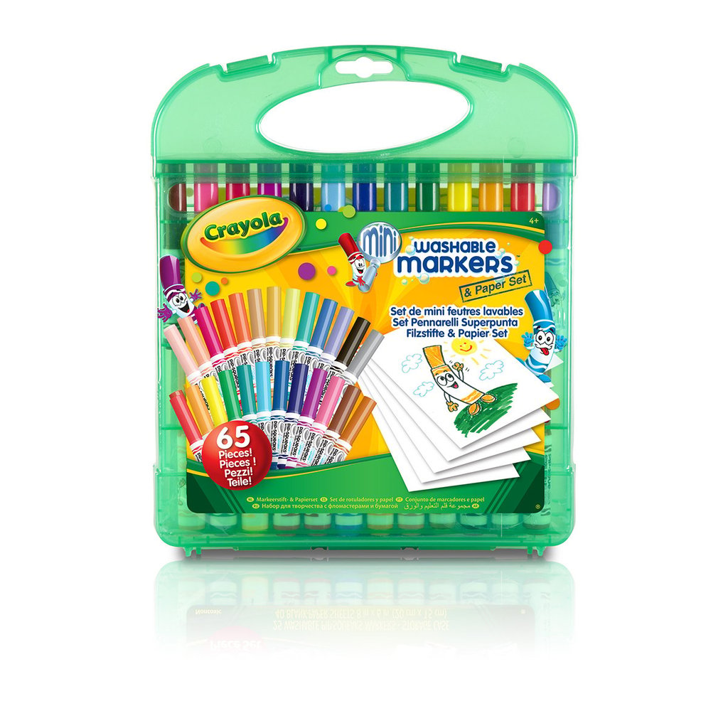 Mallette de mini feutres à colorier lavables Crayola Coffrets