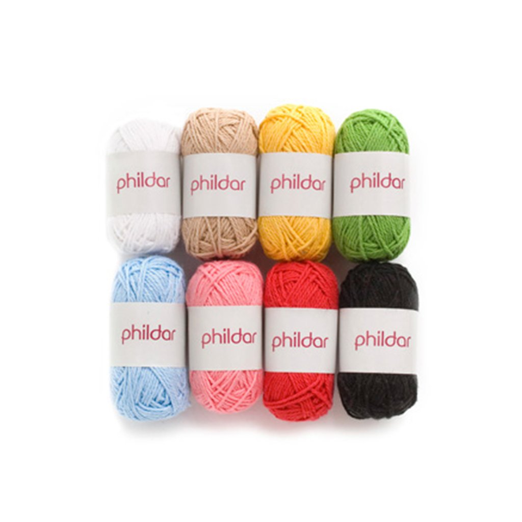 Lot Mini Pelotes Coloris Primaires Crochet Cultura