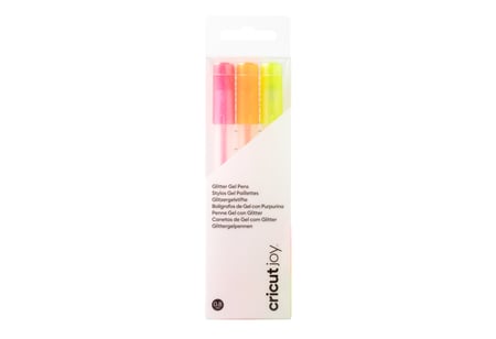 Stylos à encre gel pailleté Cricut Joy 0 8 mm fluo 3 unités