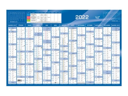 Calendrier De Banque X Cm Quo Vadis Bleu Agendas