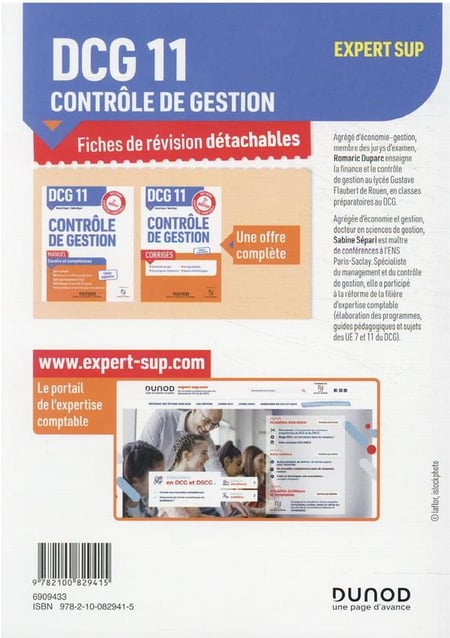 Dcg 11 contrôle de gestion 39 fiches de révision pour réussir l