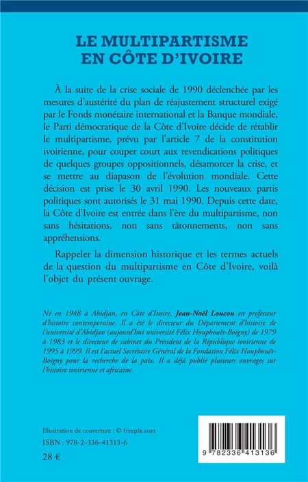 Le multipartisme en Côte d Ivoire Jean Noël Loucou 2336413132