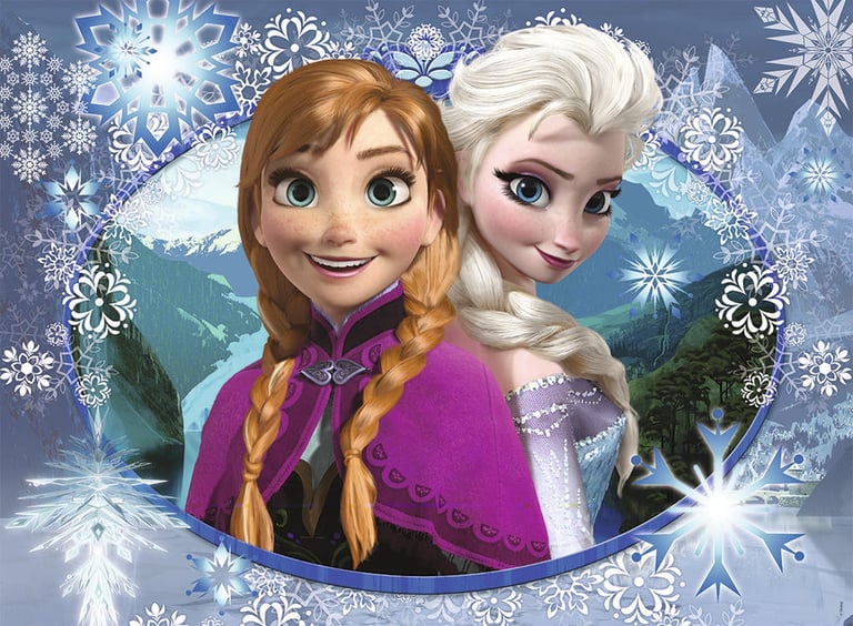 Puzzle 150 pièces Anna et Elsa Disney La Reine des Neiges Cultura