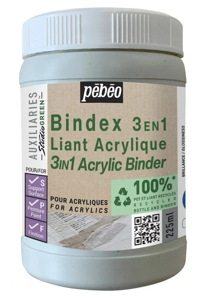 Bindex 3 en 1 Studio Green Liant acrylique 225 ml Pébéo