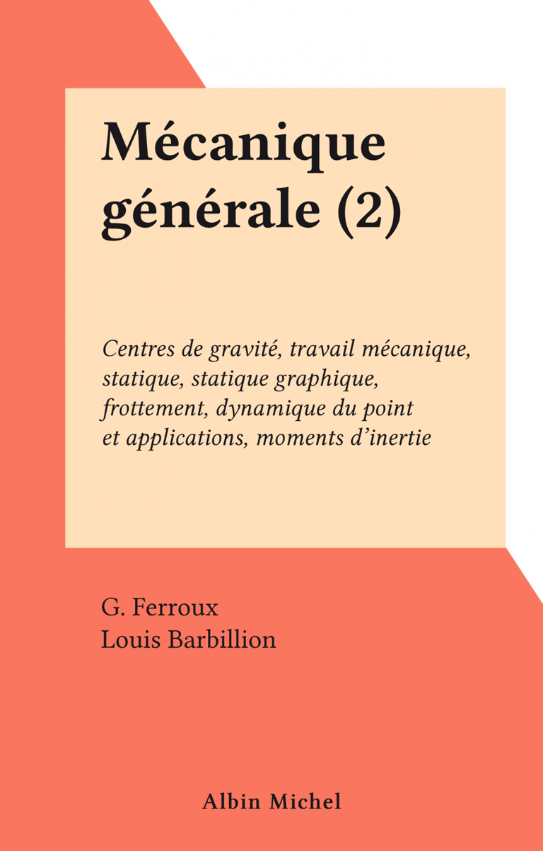 M Canique G N Rale Centres De Gravit Travail M Canique