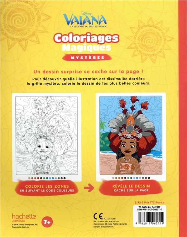 Vaiana La L Gende Du Bout Du Monde Coloriages Magiques Myst Res