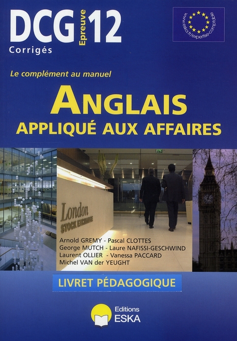 Dcg L Anglais Appliqu Aux Affaires Collectif