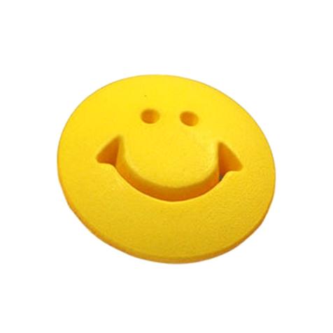 Bouton smiley jaune 14mm Unité Boutons Customisation Cultura