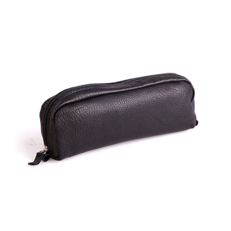 Trousse Rectangulaire Cuir Noir Vieilli Trousses Cultura