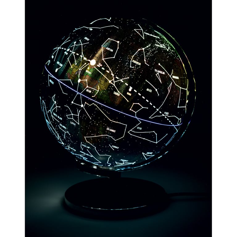 Sign Globe Politique Constellations Lumineux Cm Globes