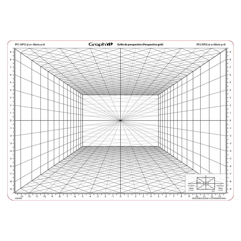 Grille De Perspective Frontale Graph It Les Marqueurs Arts