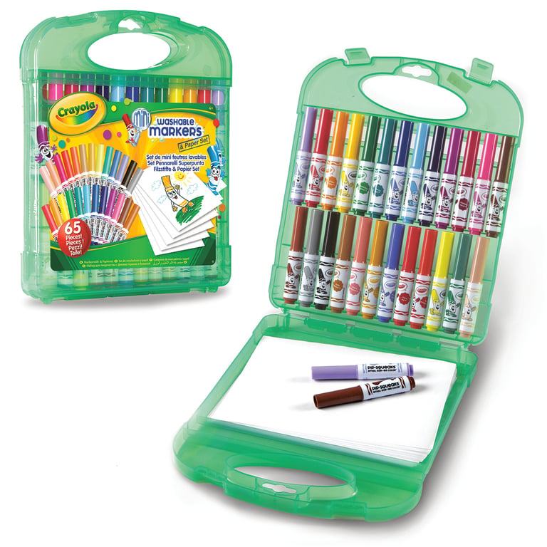 Mallette de mini feutres à colorier lavables Crayola Coffrets