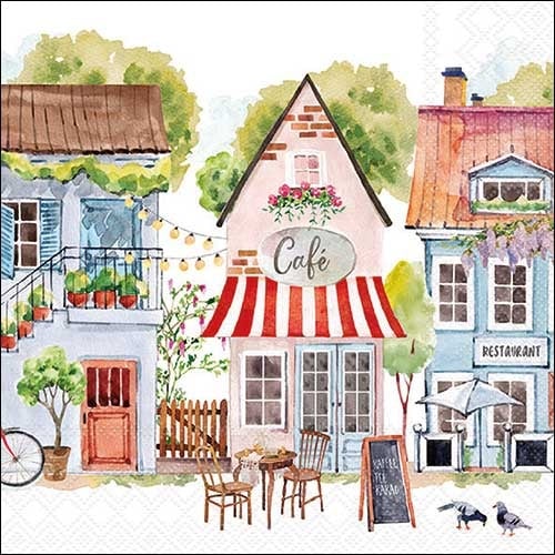 Lot De Serviettes En Papier D Coupage Collage Cm Cottages D Xl