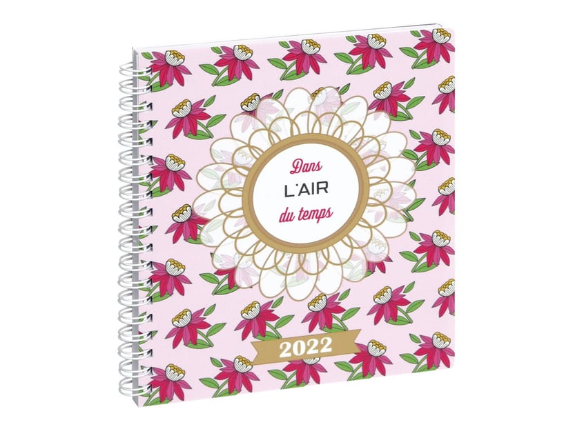 Agenda civil semainier 2022 Lady 18W spiralé 15 x 17 cm Exacompta