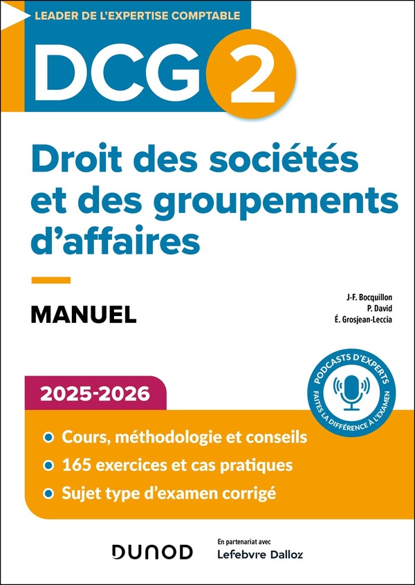 Dcg Droit Des Soci T S Et Des Groupements D Affaires Manuel