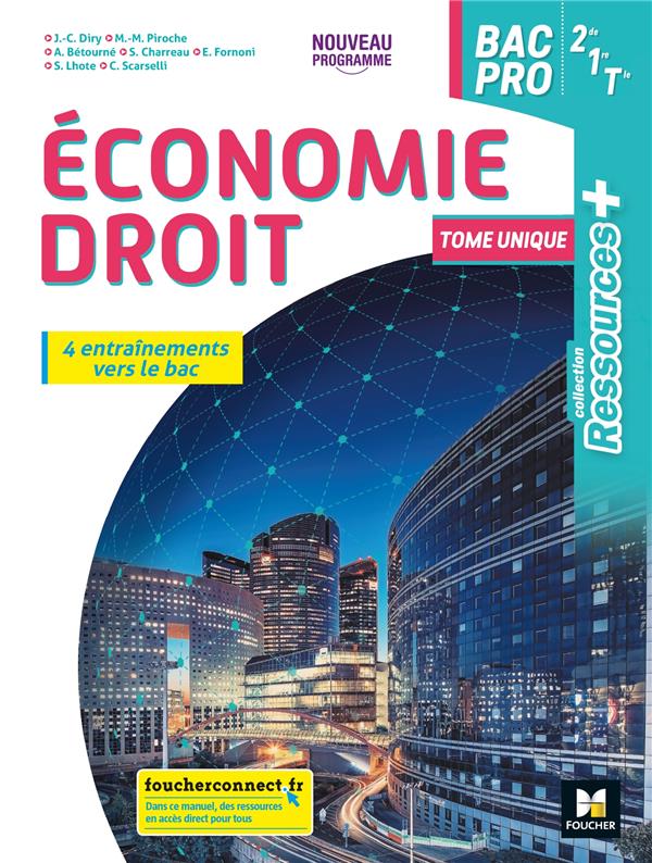 Ressources Plus Economie Droit 2de 1re Tle Bac Pro Ed 2020 Livre