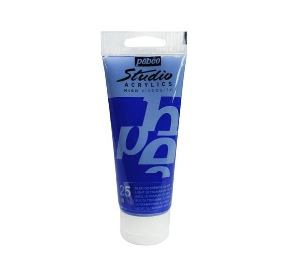 Tube 100 ml de peinture Studio Acrylics High Viscosity Pébéo Bleu