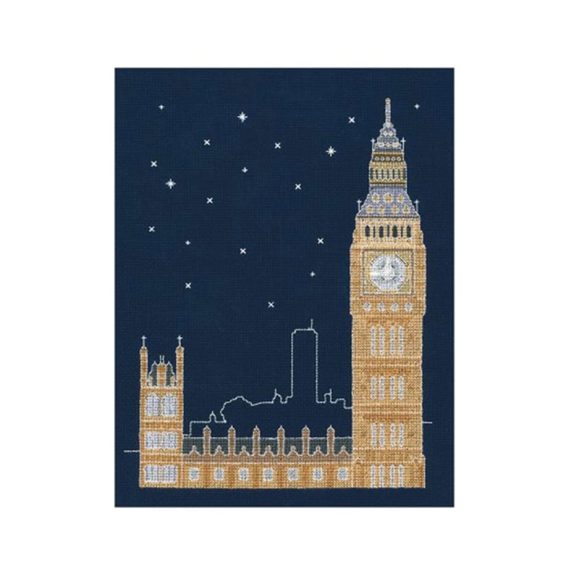 Kit Point De Croix Londres La Nuit Kits Broderie Kits Mercerie