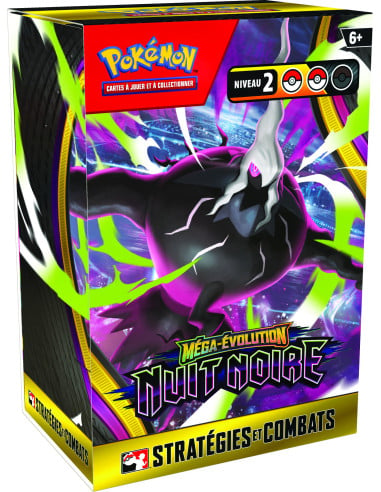 Boîtier Stratégies et Combats Pokémon Méga-Évolution Nuit Noire en français
