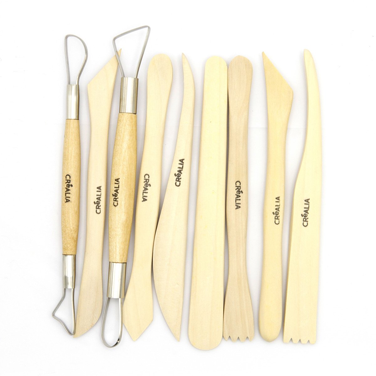 8 outils de poterie - Créalia - Outils et accessoires de modelage - Outils et accessoires de Modelage - Moulage | Cultura
