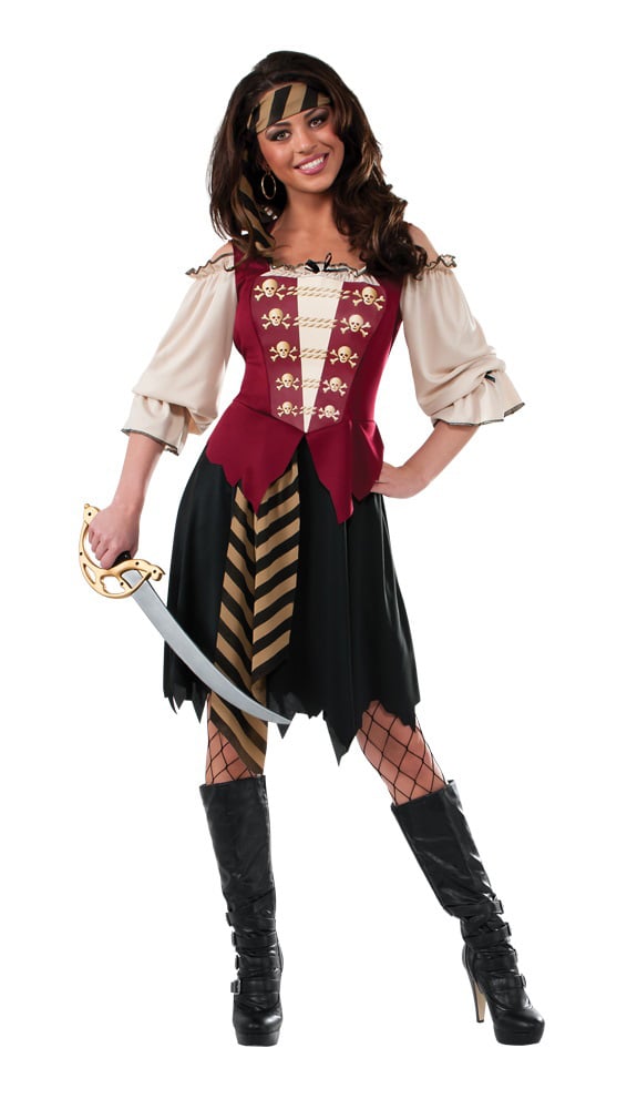 Gilet Pirate Adulte Bristol Novelty - Costume Accessoire Tête De Mort Halloween Soirée Thème