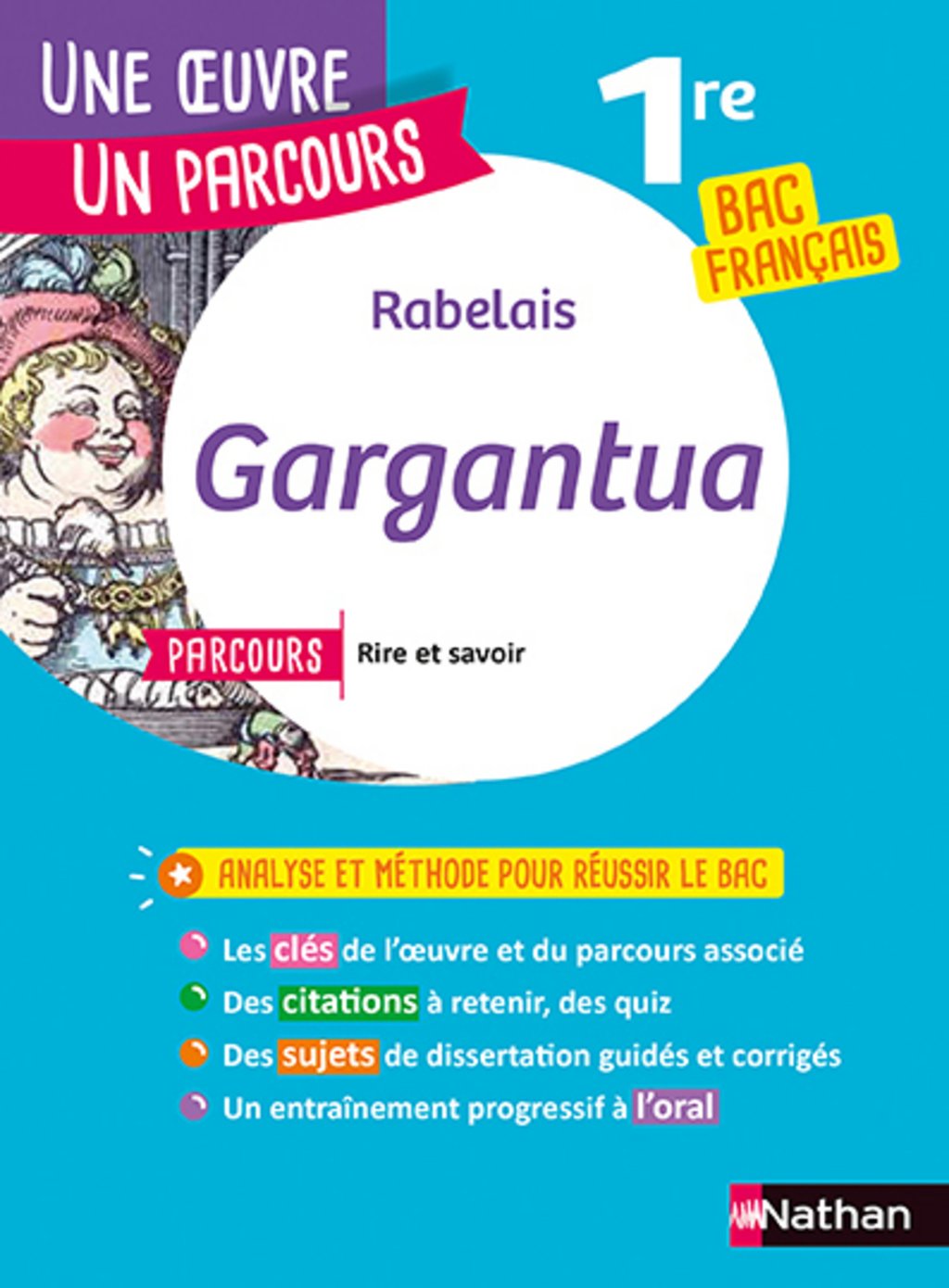 Oeuvre Francais Bac 2023 Analyse et étude de l'oeuvre - Gargantua de Rabelais - Réussir son BAC  Français 1re 2023 - Parcours
