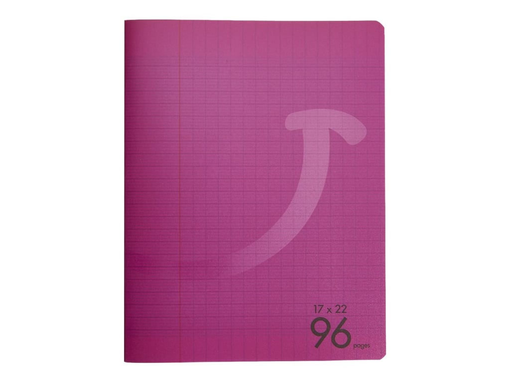 Cahier - 17 x 22 cm - 96 pages grands carreaux - Violet - Cultura