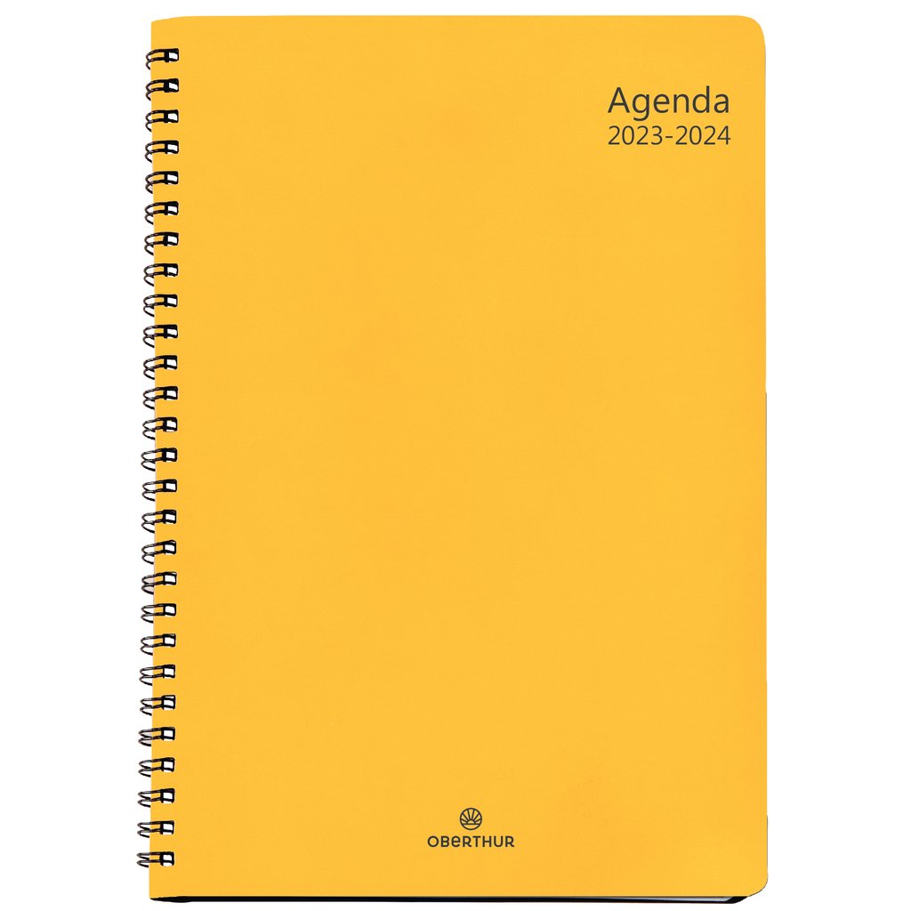 Agenda Scolaire Semainier Grenade X Cm Oberthur Jaune Agendas