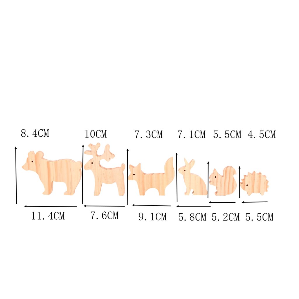 Mes animaux de la forêt en bois à décorer - Créalia