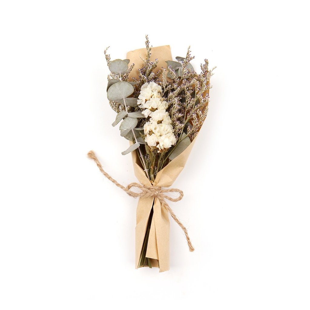 Mini bouquet de fleurs séchées – blanc - Créalia - Déco végétale | Cultura