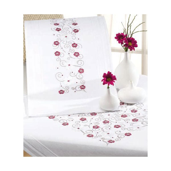 Coupon imprimé nappe de Noel carrée noire motif flocons gold - Tissus Price Mate