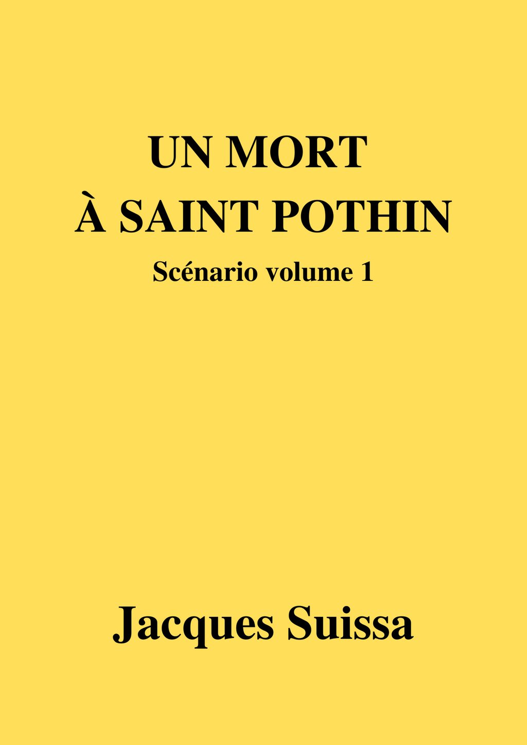 Un Mort A Saint Pothin Scenario Volume 1 Cultura