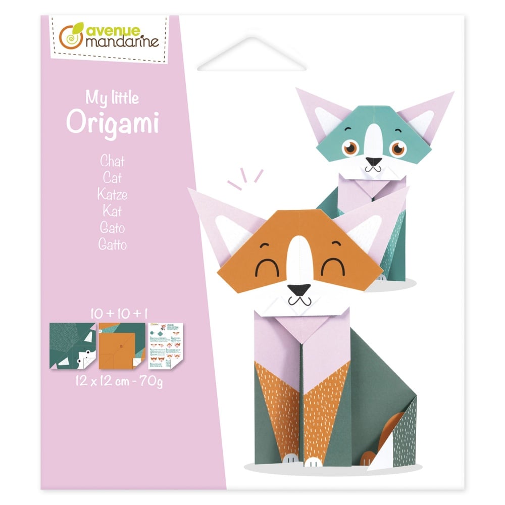 My Little Origami Chat Coffrets Peinture Avenue Mandarine Coffrets Peinture Enfants Coffrets Creatifs Pour Enfant Cultura