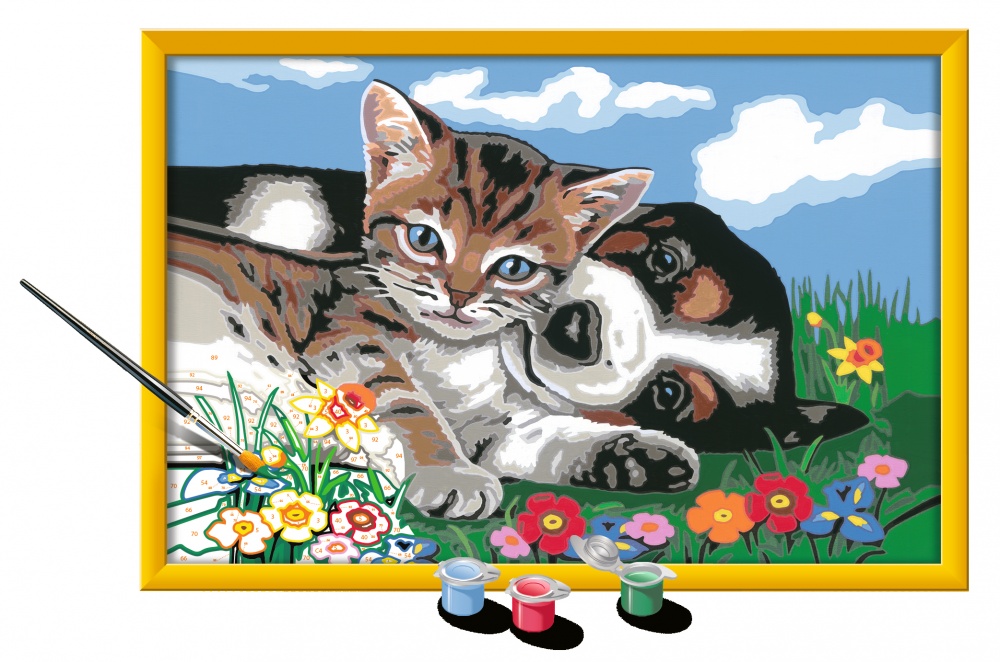 Numero D Art Grand Une Belle Amitie Peinture Pour Enfant Cultura