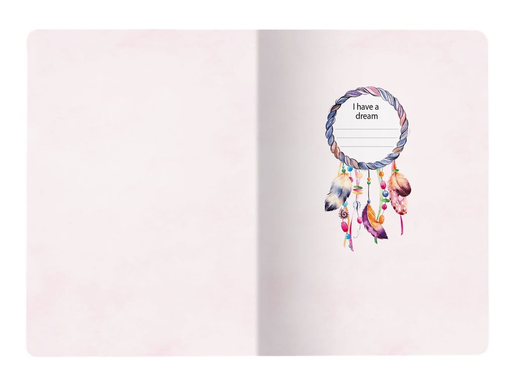 Carnet ligné Attrape-rêve à élastique - 9,5x13,5 cm - 168 pages