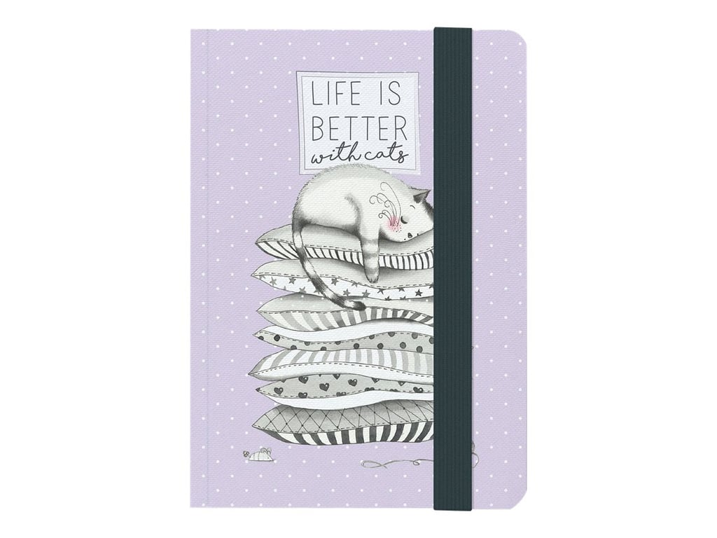 Paper&you Carnet Ligné A5+ Happy Flower Avec Élastique - 156 Pages Journal Intime Bullet Journal - Papier Premium FSC
