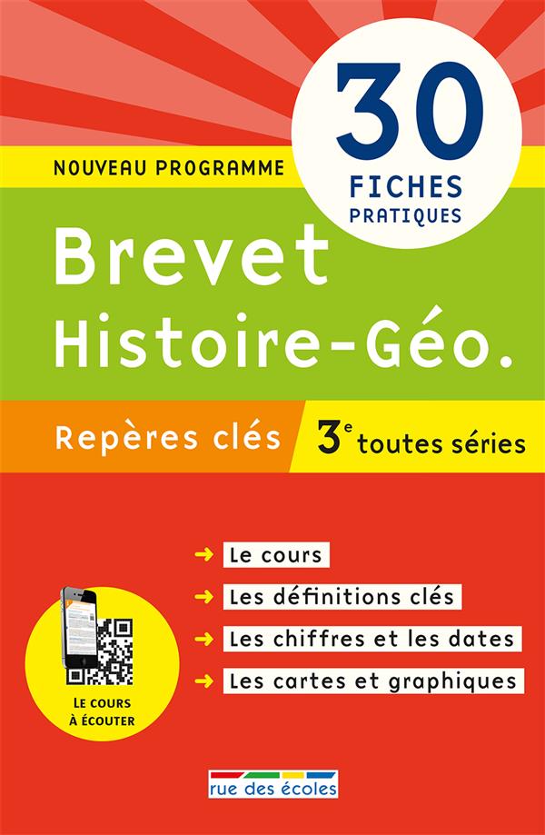 Rep res Cl s Brevet Histoire g o 3 me Toutes S ries 30 Fiches 