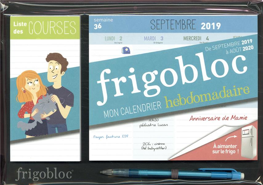 Mini Frigobloc Hebdomadaire Calendrier D Orga Familiale Semaine