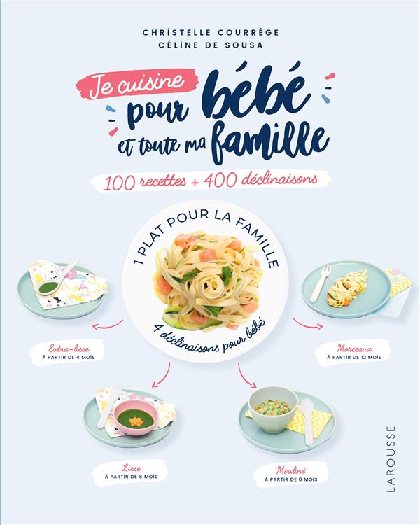 Je Cuisine Pour Bebe Et Toute Ma Famille 100 Recettes 400 Declinaisons Christelle Courrege Celine Sousa Livre Maternite Et Puericulture Cultura