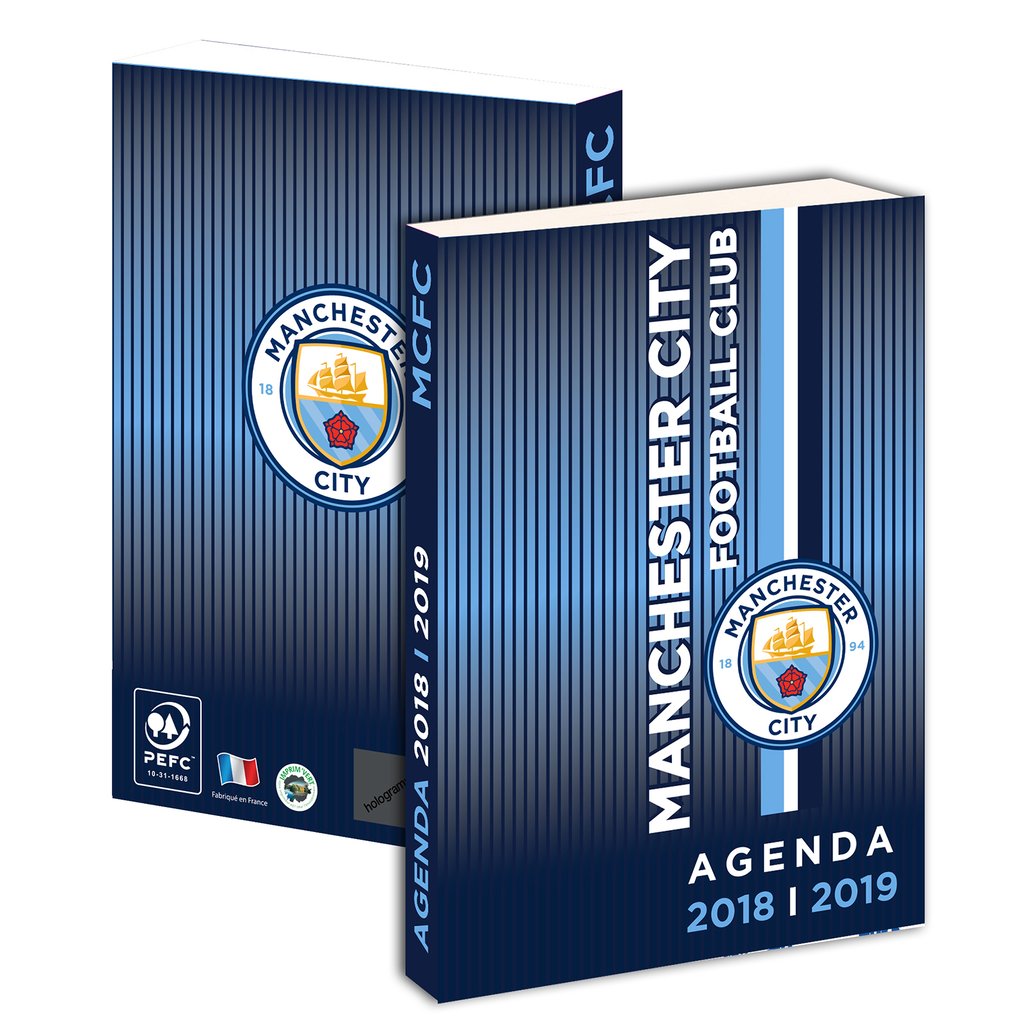 Agenda journalier 2018/2019 Manchester City La Plume Dorée