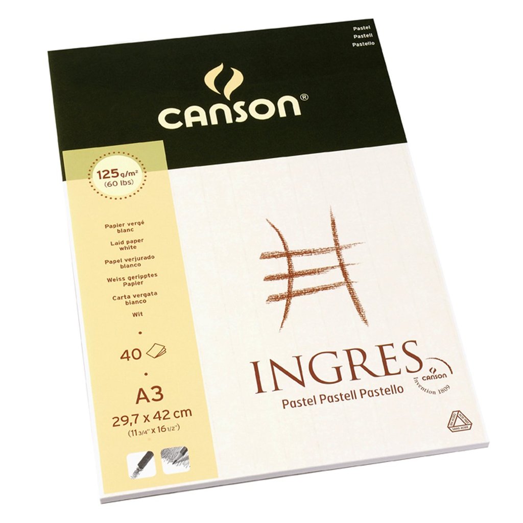 CANSON Ingres Vidalon Drawing Paper Pad - 240x320mm 100g/m?? Acid Free Sketch Paper