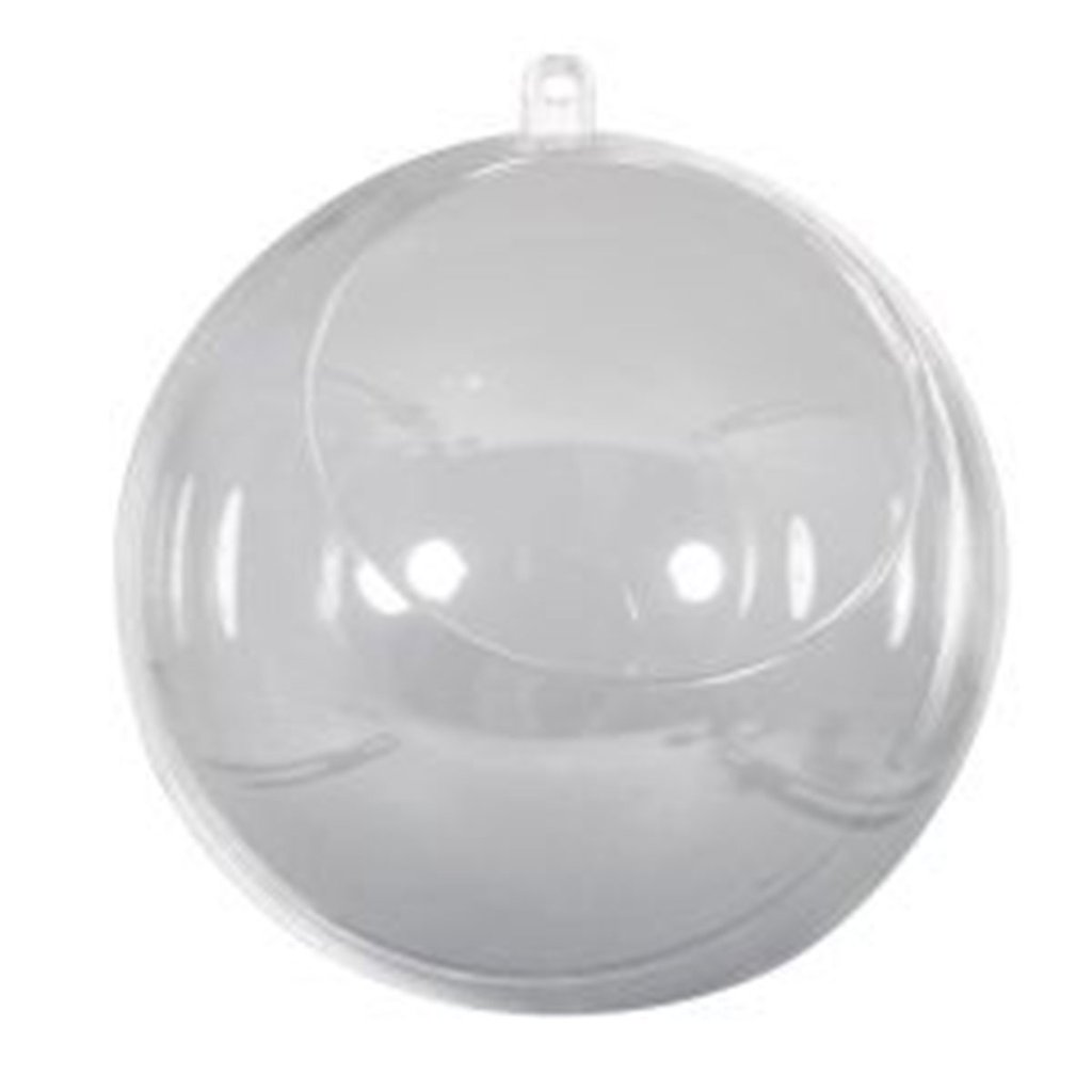 6 Boules Transparentes En Plastique 3 Cm - Pour Décorations, Bricolage
