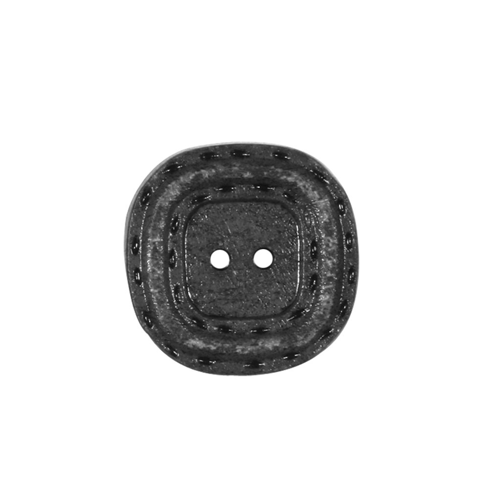 Bouton Ancien Vintage Avec Trou Carré - Diamètre 3,5 Cm - Occasion Pour Customisation