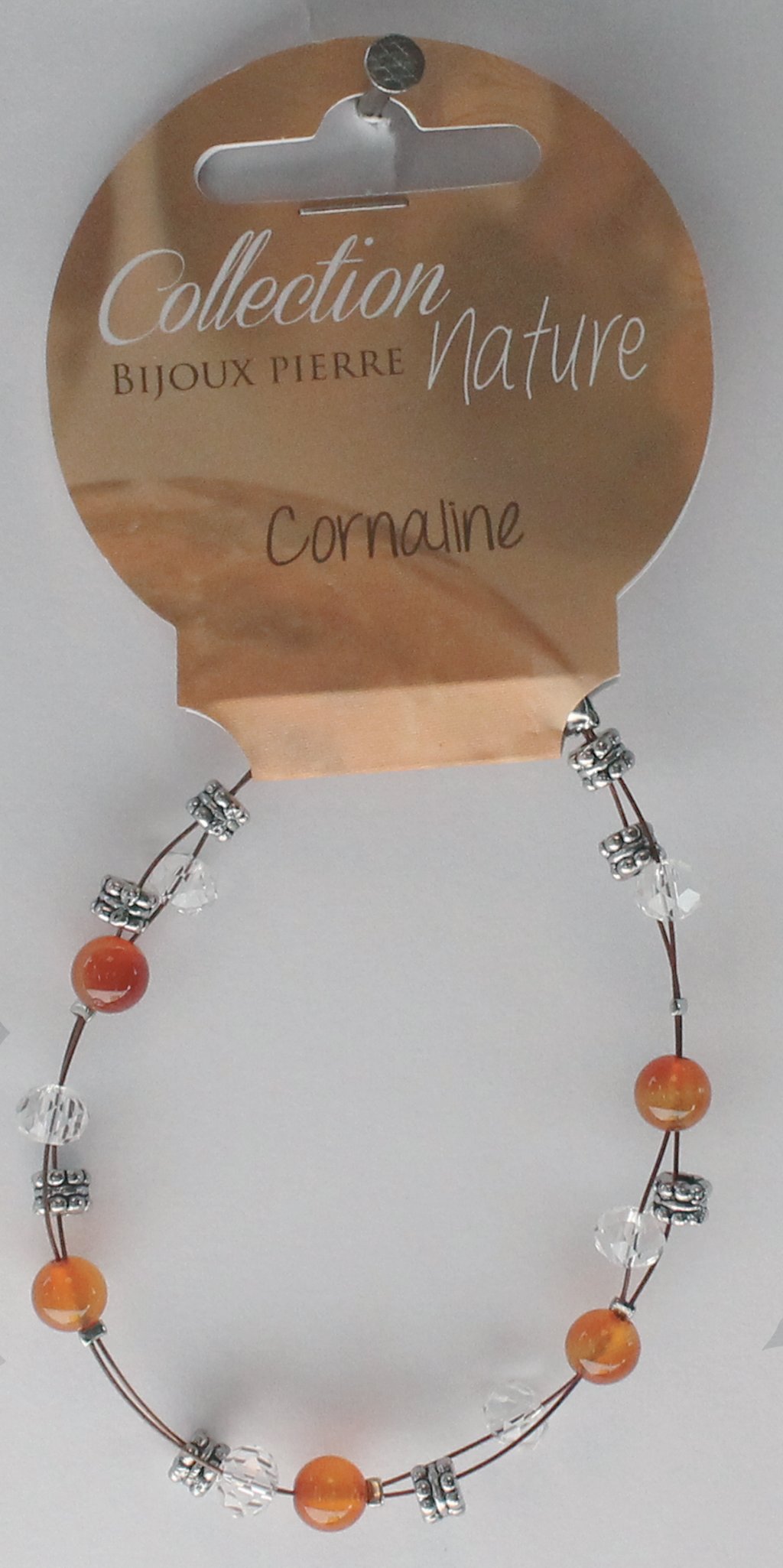 Bracelet En Cornaline Orange - Pierre Naturelle