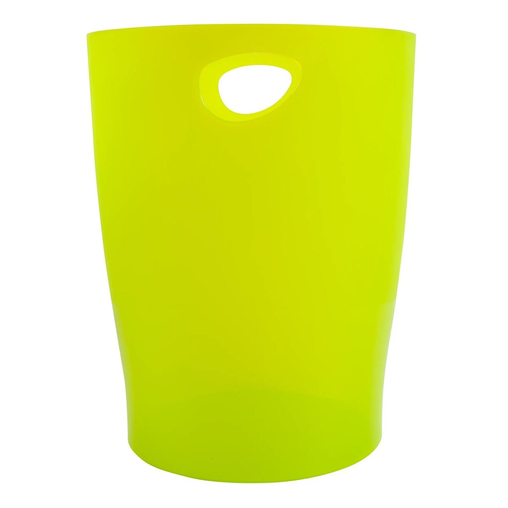 Corbeille à Papier 12,5 L Bleu Néon - Design Fermé En ABS, Diamètre 28,5 Cm, Parfaite Pour Bureau Ou Chambre - 5