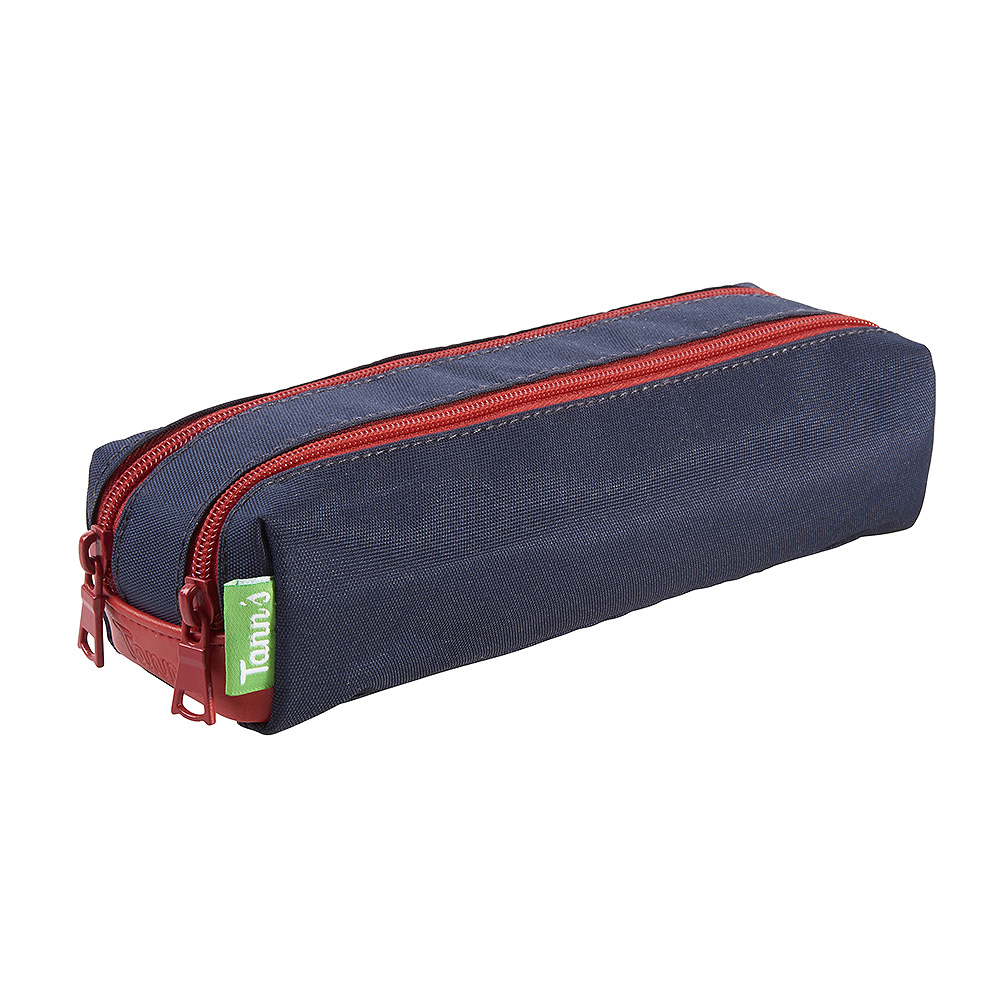 Trousse Tann's - Essentiel - 2 compartiments - Rectangulaire -Bleu navy - Trousses | Cultura