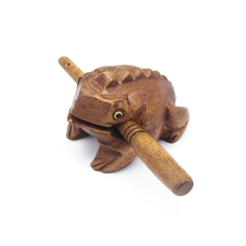 Grenouille guiro 10cm Shiver Percussion eveil musical Cultura