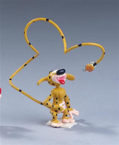 Figurine Marsupilami Bibu Bébé marsu jaune Plastoy 65023 - La Marque Zone