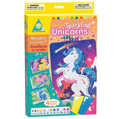 JurciCat 12-Piece Mosaic Kit For Children Sticky Mosaics For Girls Boys